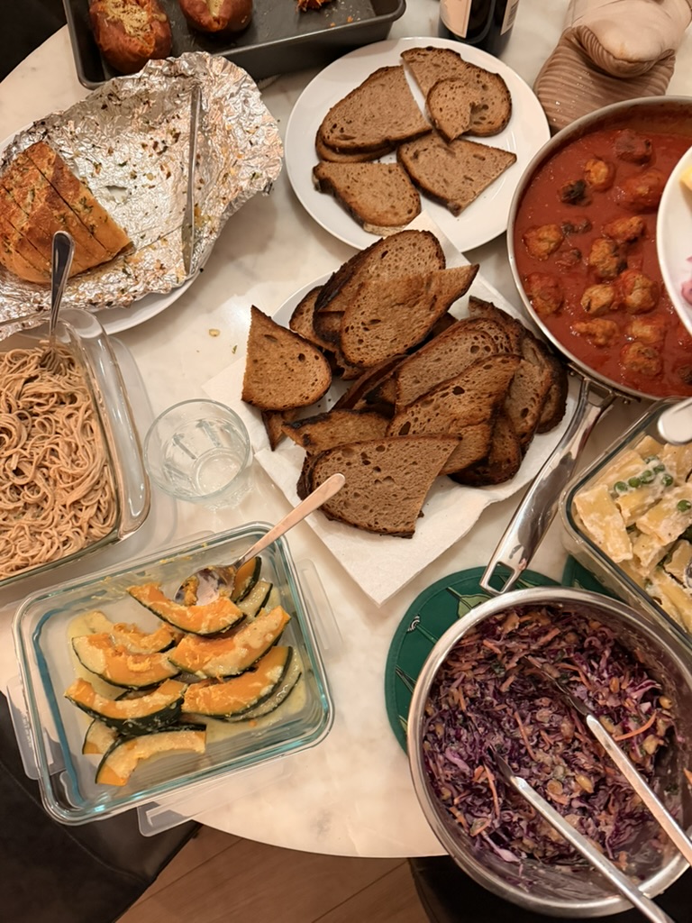 Spread of dishes from Samin Nosrat's Good Things cookbook